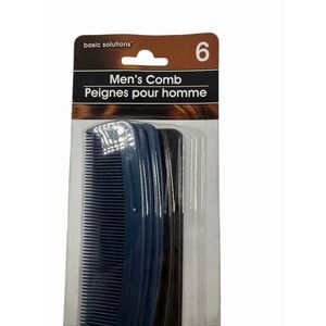 Basic Solutions Comb Set NEW Hair Mustache Beard Grooming 4 3/4 Inches